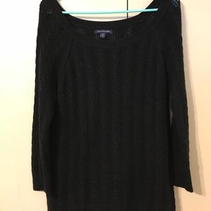 Black knit sweater